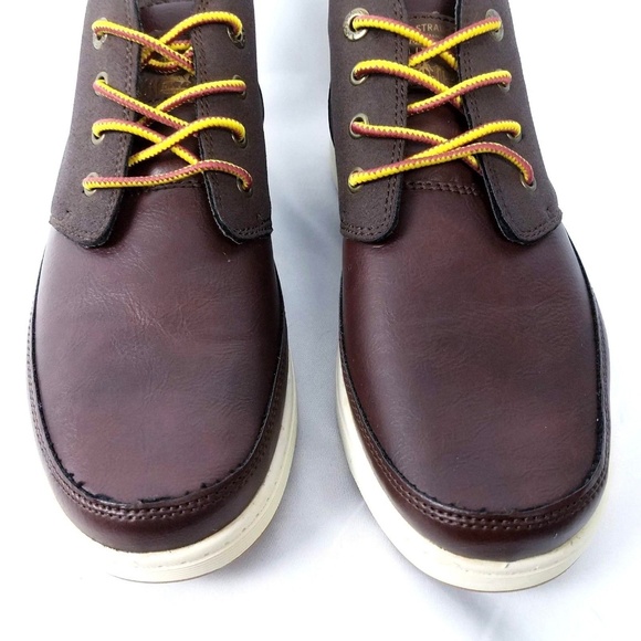 Levis Mens Atwater Sneakers Shoes 7 Brown Chukka - Picture 2 of 8